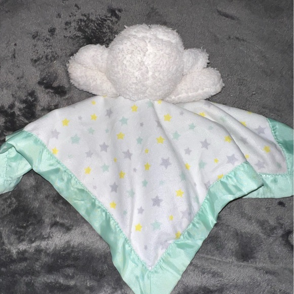 Carter's Child of Mine Lamb Lovey White Green Baby Security Blanket Plush - Picture 7 of 7